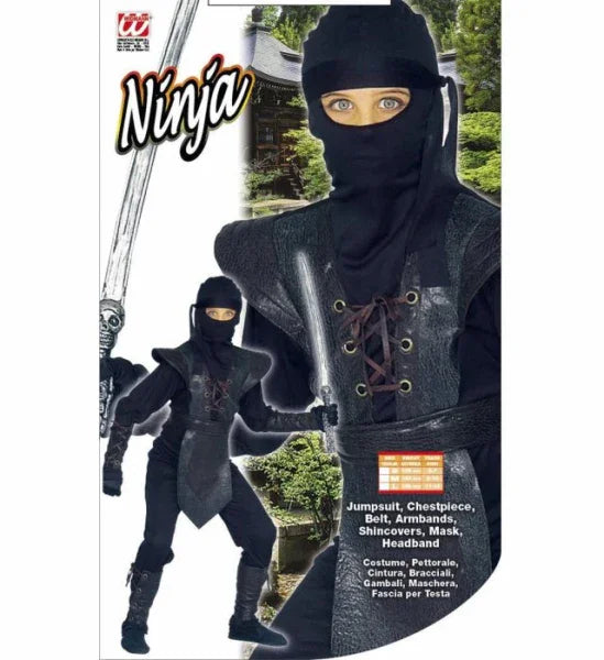 Disfraz de Ninja Negro Infantil INFANTILES Widmann